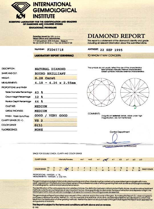 Foto 9 - Diamant 0,28ct Brillant IGI, Top Wesselton G VS2, D5896
