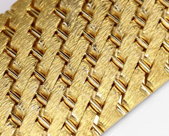 Foto 2 - Design-Gold-Armband Gravurmuster in massiv 14K Gelbgold, K2171