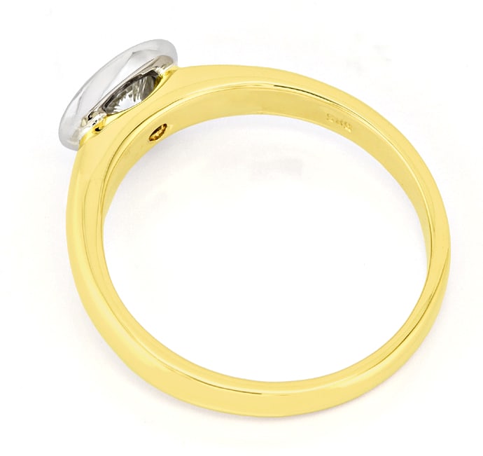 Foto 3 - Solitär-Ring mit 0,54ct Brillant Bicolor-Gold, R1563