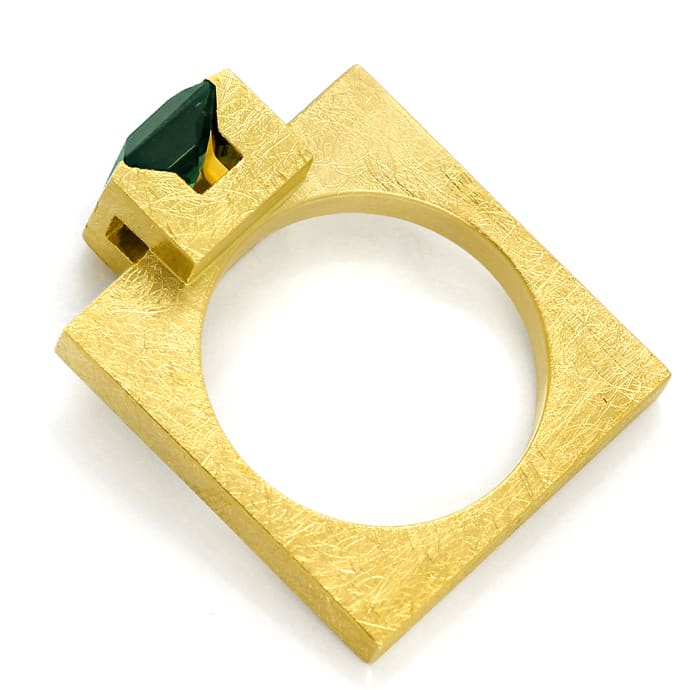 Foto 3 - Designer-Ring 2,06ct Turmalin in massiv 18K Gelbgold, S2508