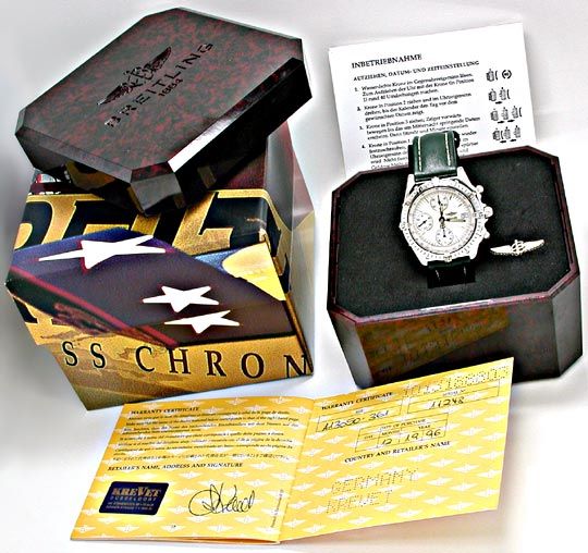 Foto 5 - Breitling Chronomat Stahl Chronograph Topuhr Neuzustand, U1879